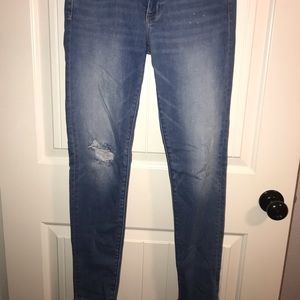American eagle denim x distressed jegging jeans